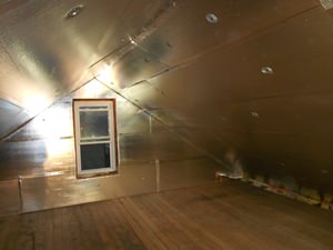A Binghamton attic with SuperAttic installed.