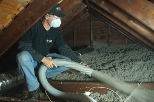 Cellulose Insulation Installation In New York's Southern Tier