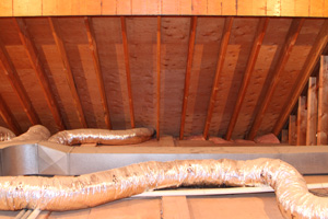 how air ductwork operates within a Port Crane home