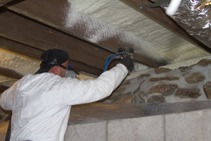 Spray foam insulation in Owego